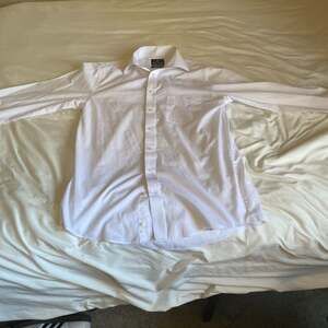 White Button-Up Long Sleeve Dress Shirt